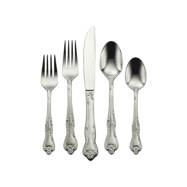 45pc Stainless Steel Azelea Everyday Silverware Set - Oneida