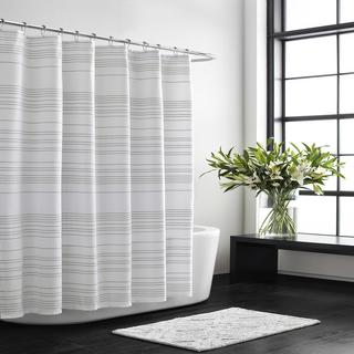Irregular Stripe Cotton Shower Curtain