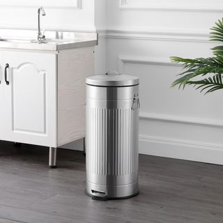 Theo Retro Step Trash Can with Lid & Free Mini Trash Can