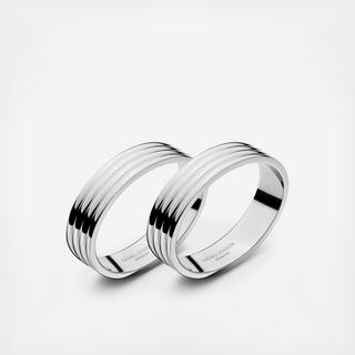 Bernadotte Stainless Steel Napkin Ring, Set of 2