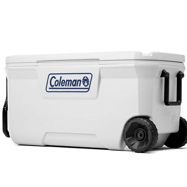 Coleman Marine Cooler with Fully Insulated UV Guard Lid & Body, Keeps Ice for 3+ Days, Great for Boating & Fishing, 52qt/100qt Wheeled/120qt Options