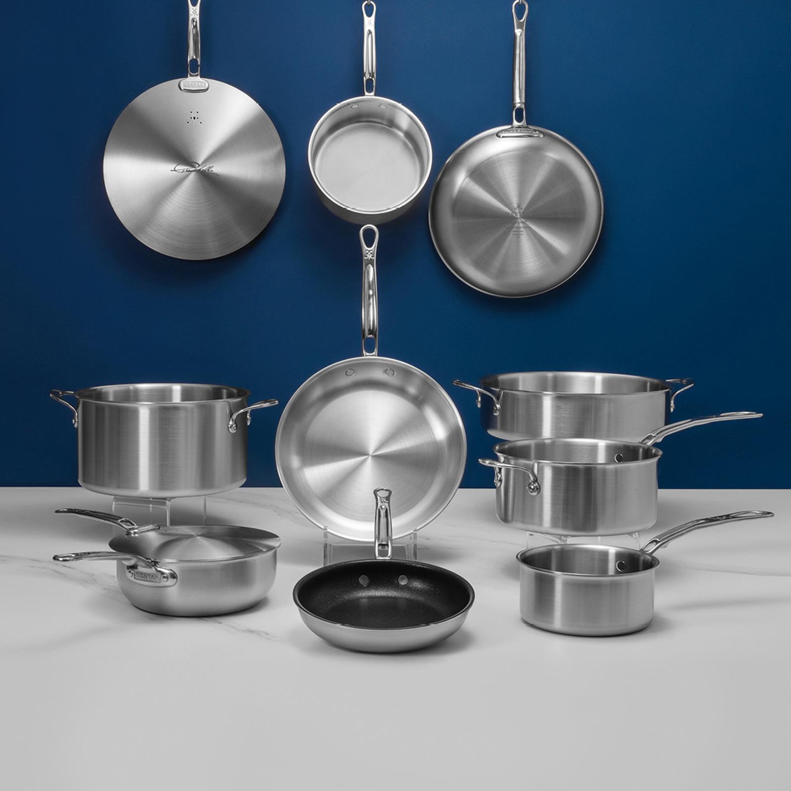 Hestan - ProBond Collection - Professional Clad Stainless Steel 4-Piece  Starter Cookware Set