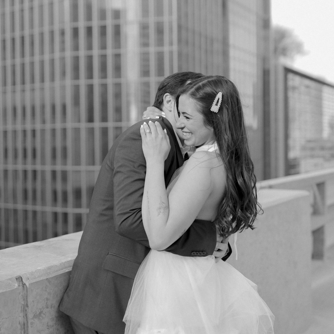 engagement photos in downtown