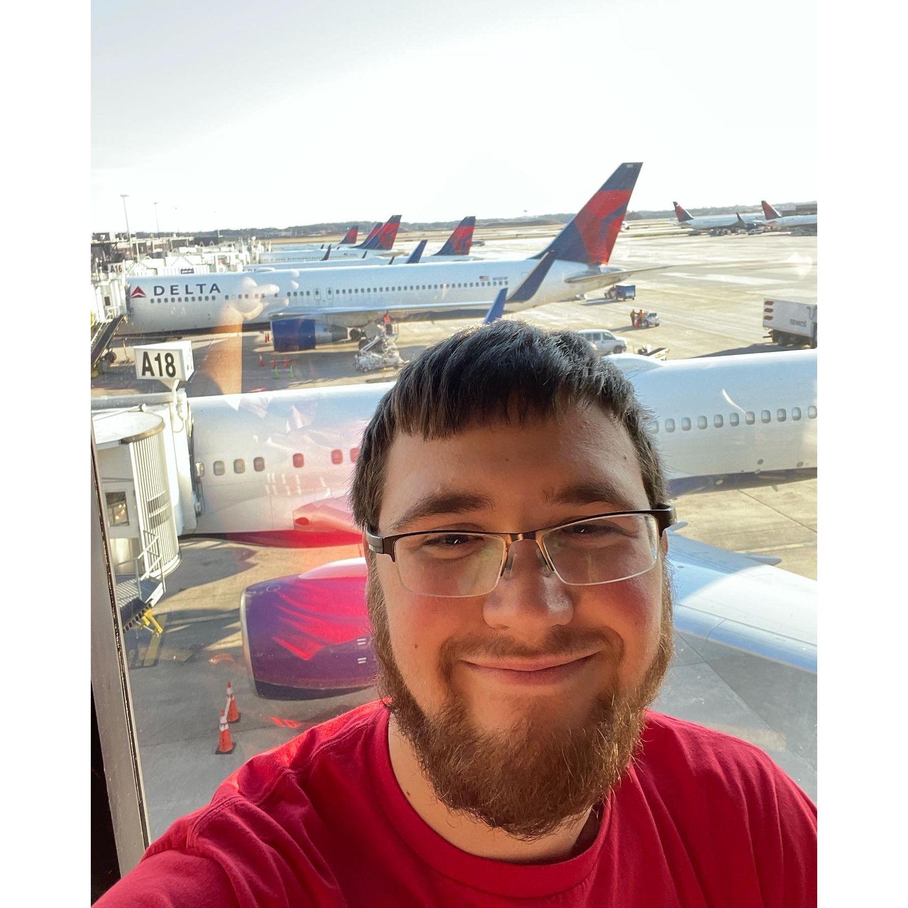 Thomas’s first plane ride!