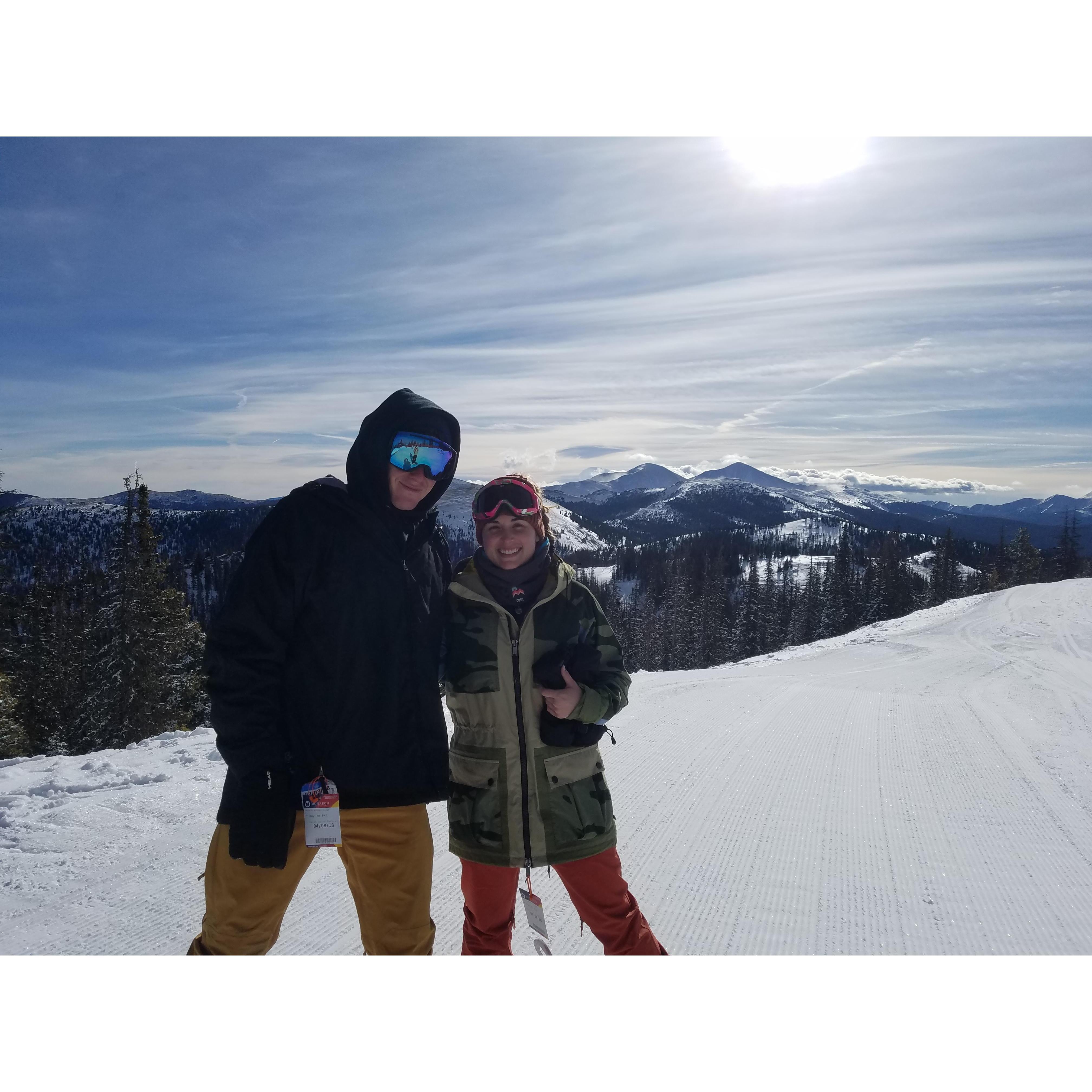 Snowboarding trip to Monarch, Colorado.