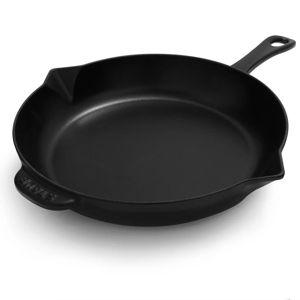 Staub Cast Iron Skillet, 12" - Black