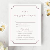 Blake Frame Letterpress | Black | Zola Wedding Invitations