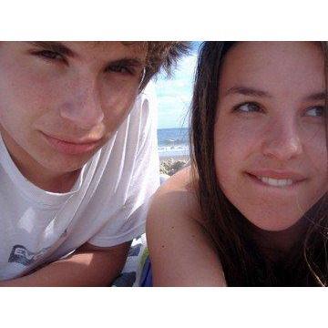 Here we are on the beach as youngins' - this was a few weeks after we started dating in 2007.