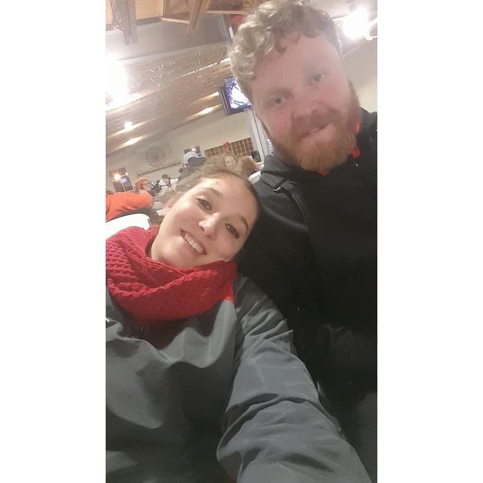 Megan's first time skiing!