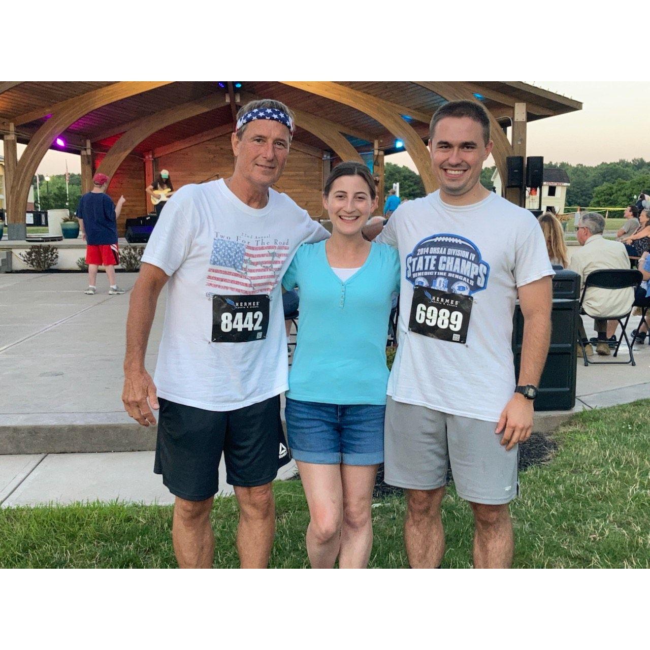 Running the Broadview Heights 5K in 2024.