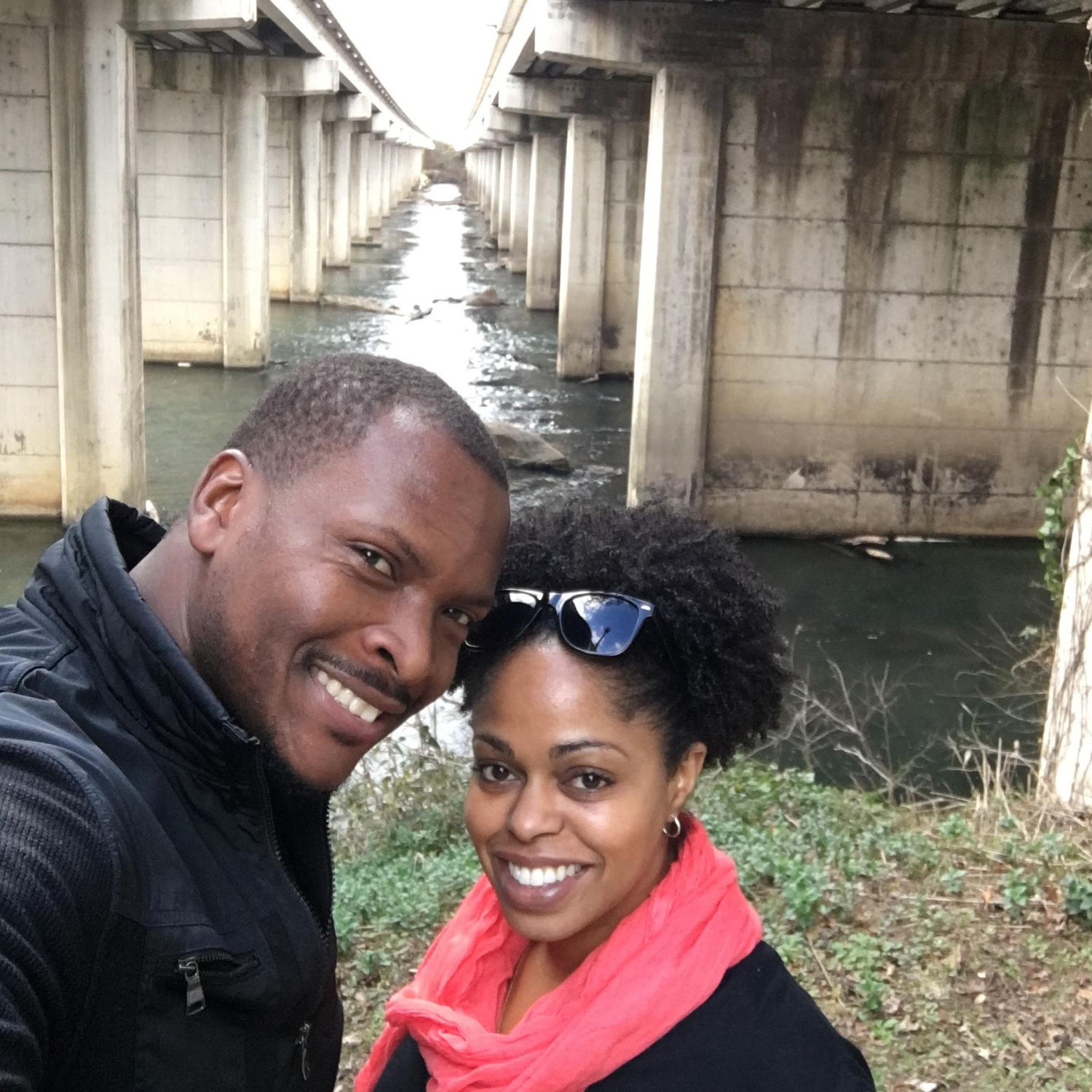 On the family hike in SC in December 2016
