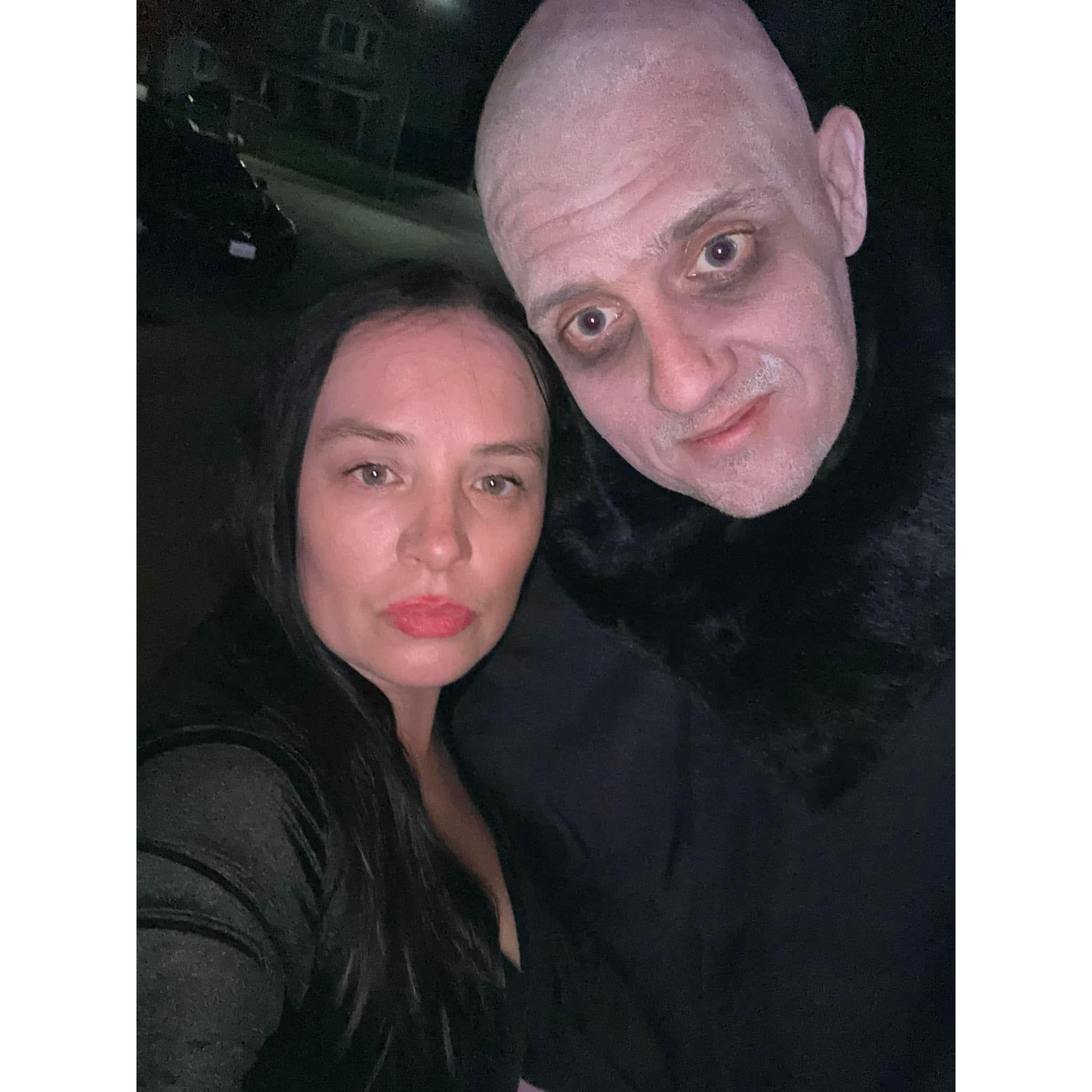 Halloween 2023.. Uncle Fester & Martica -Adams Family