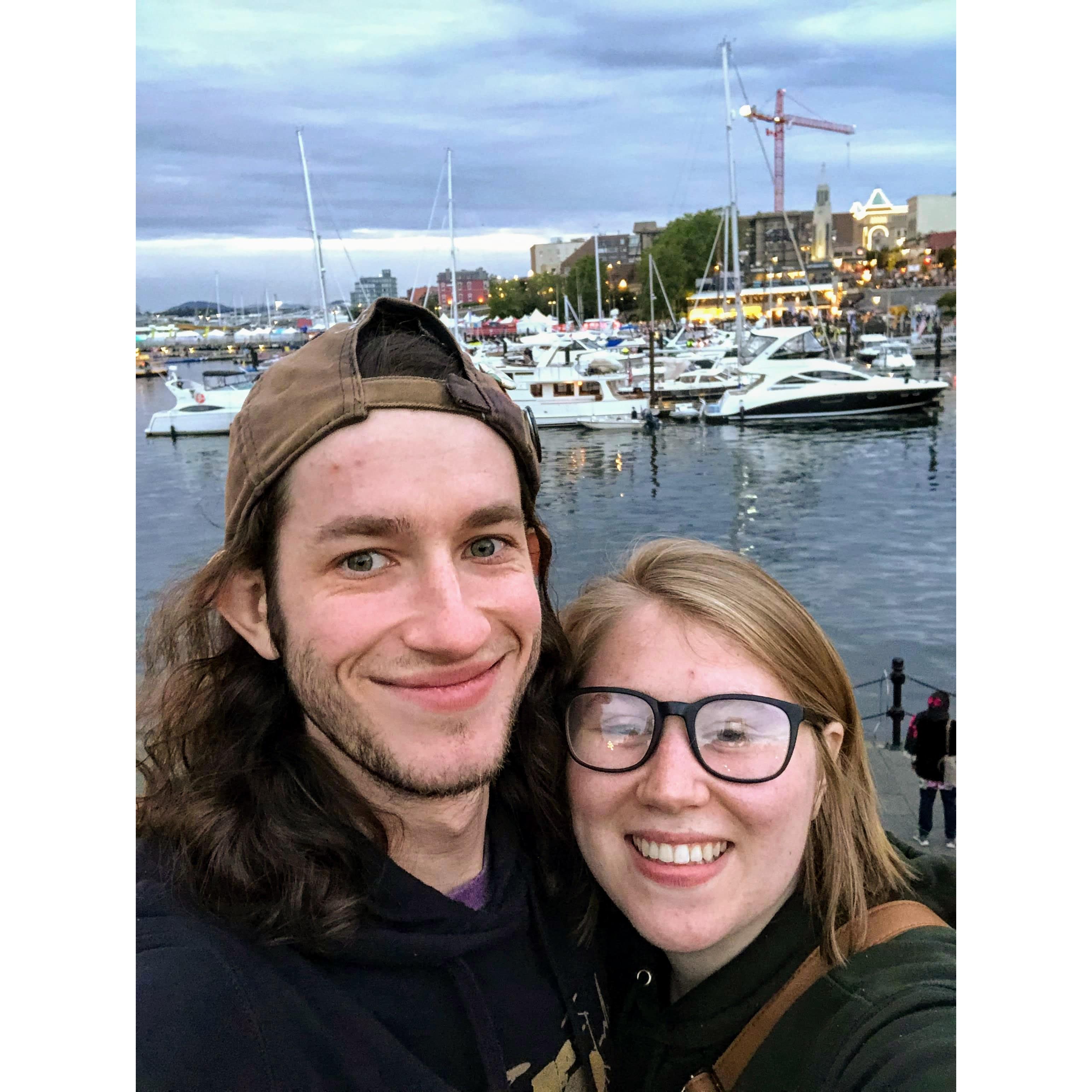 Our favorite spot in Victoria was here at the wharf