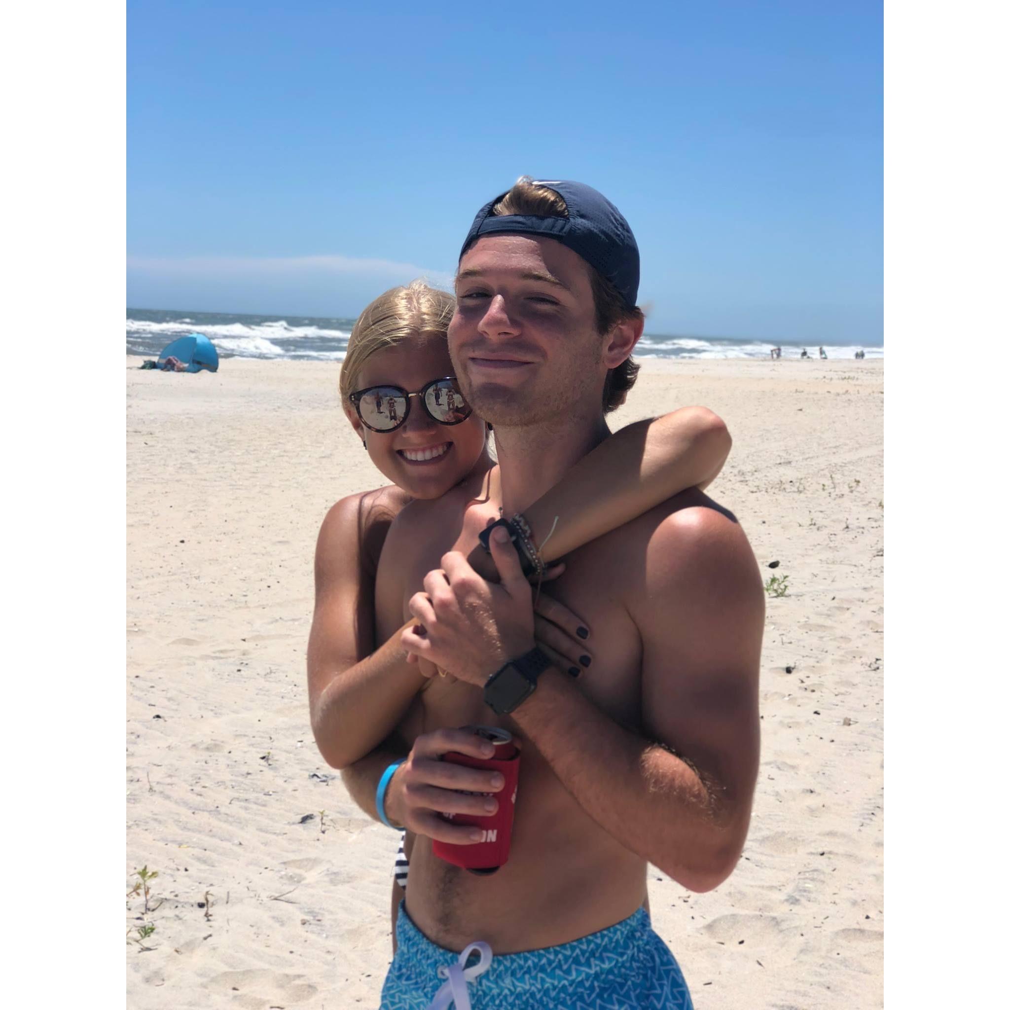 5 year anniverary spent Assateague Island