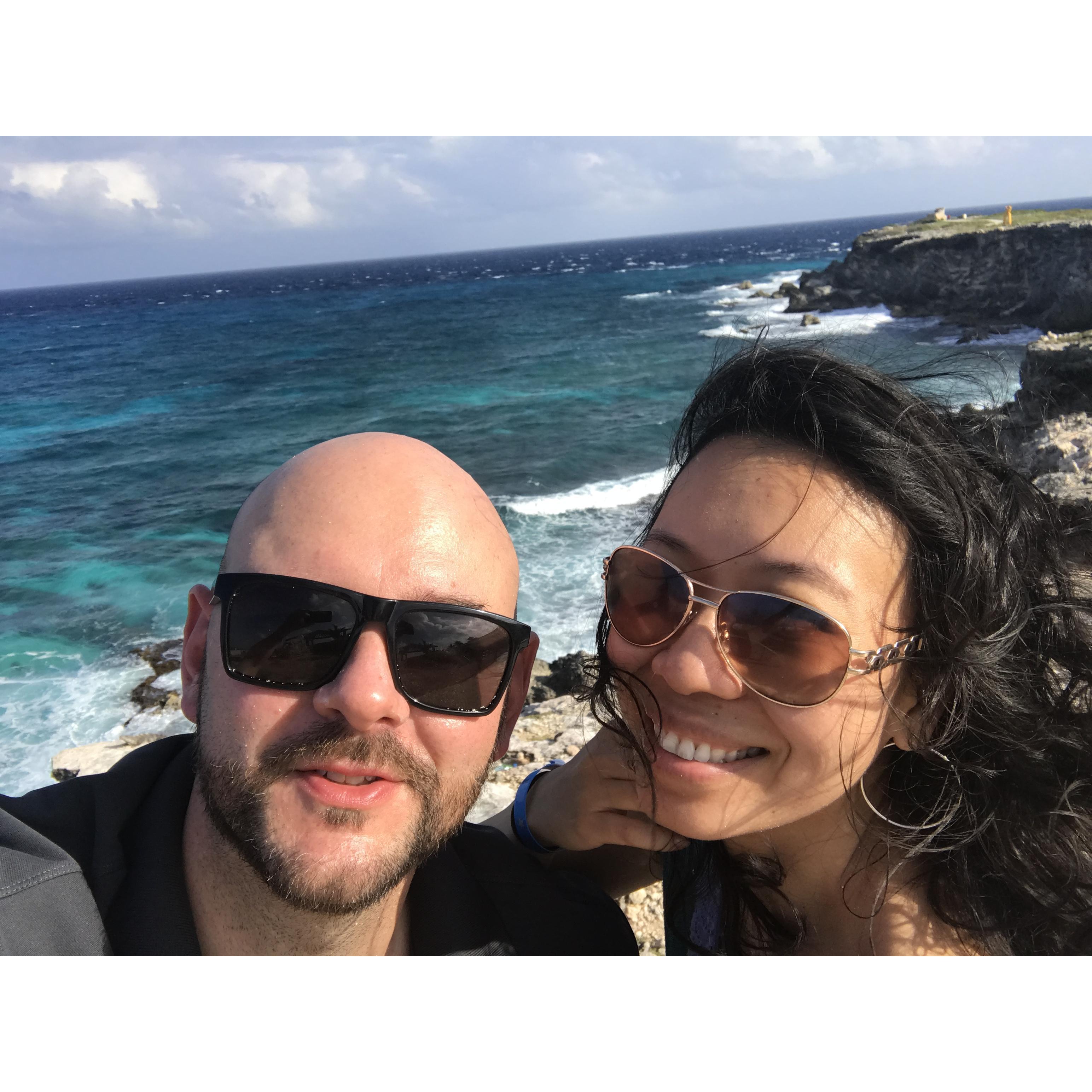 Our first trip abroad in Isla Mujeres, Mexico.