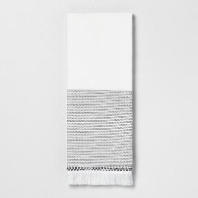 Microstripe Hand Towel Gray - Hearth & Hand™ with Magnolia