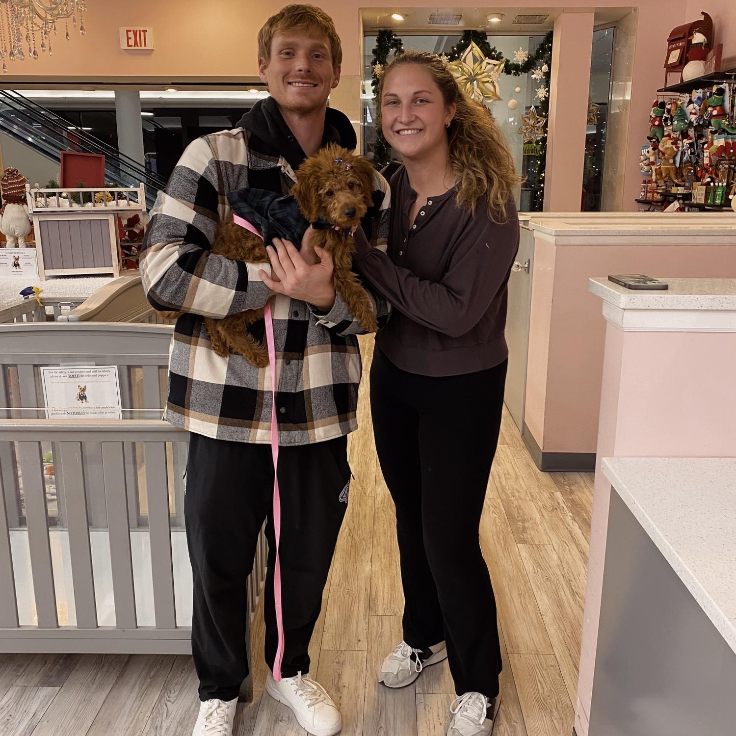 Us and our puppy Leia!