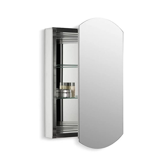 KOHLER K-3073-NA Archer Frameless 25 inch x 35.5 inch Aluminum Bathroom Medicine Cabinet; ; Recess or Surface Mount