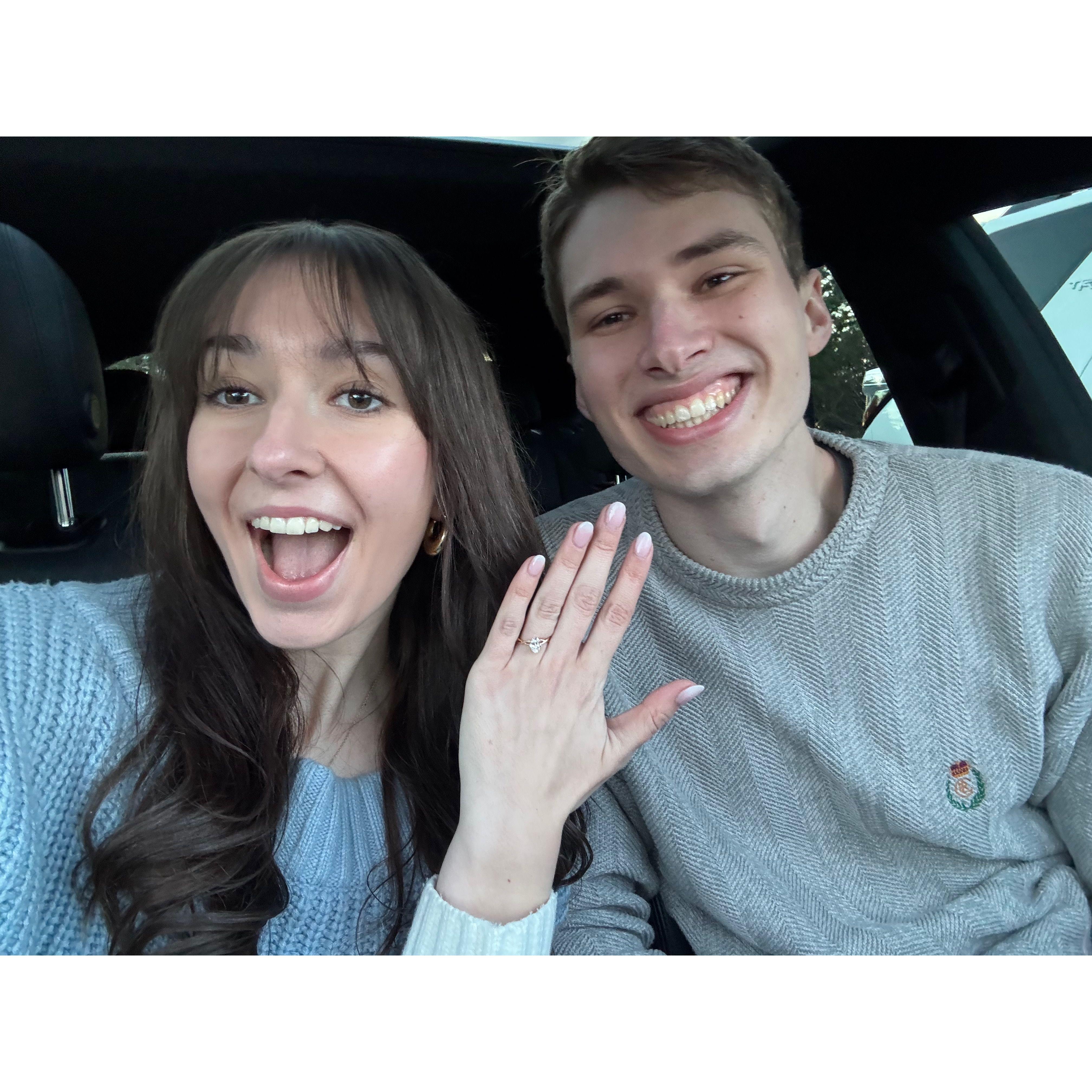 Right after we got engaged! (part 2)