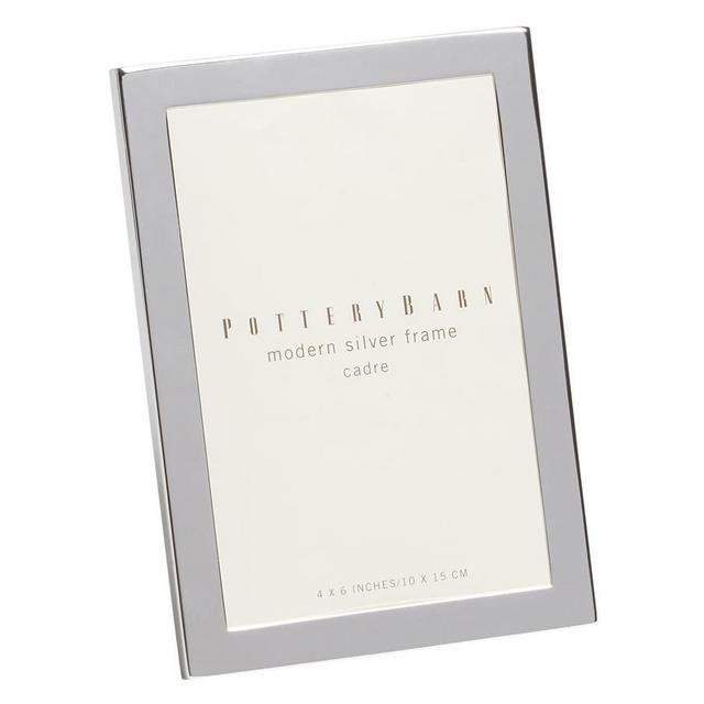 Modern Frame, 4 x 6", Silver-Plate
