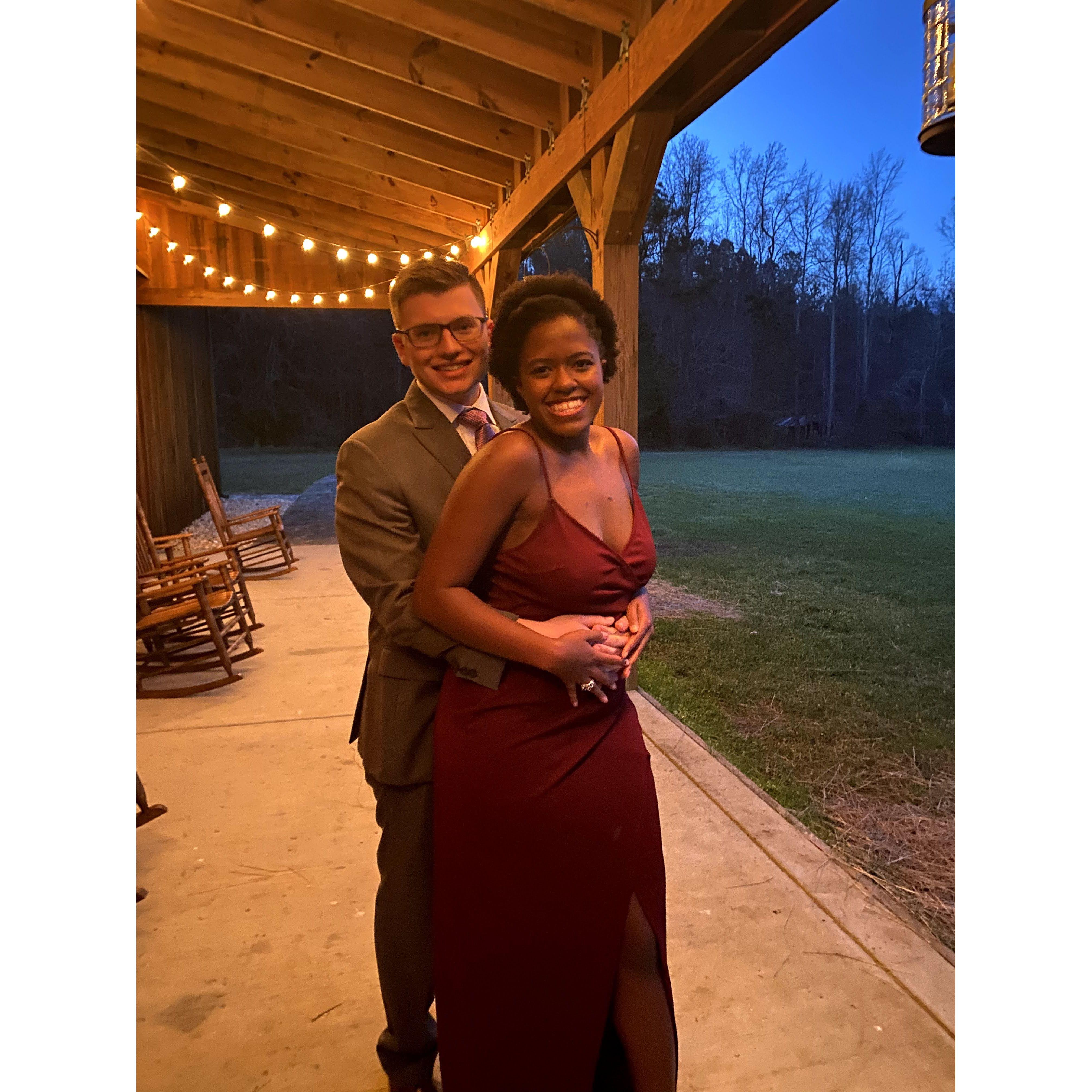 Tanatswa and Eric attend their first wedding together (together 4 years).