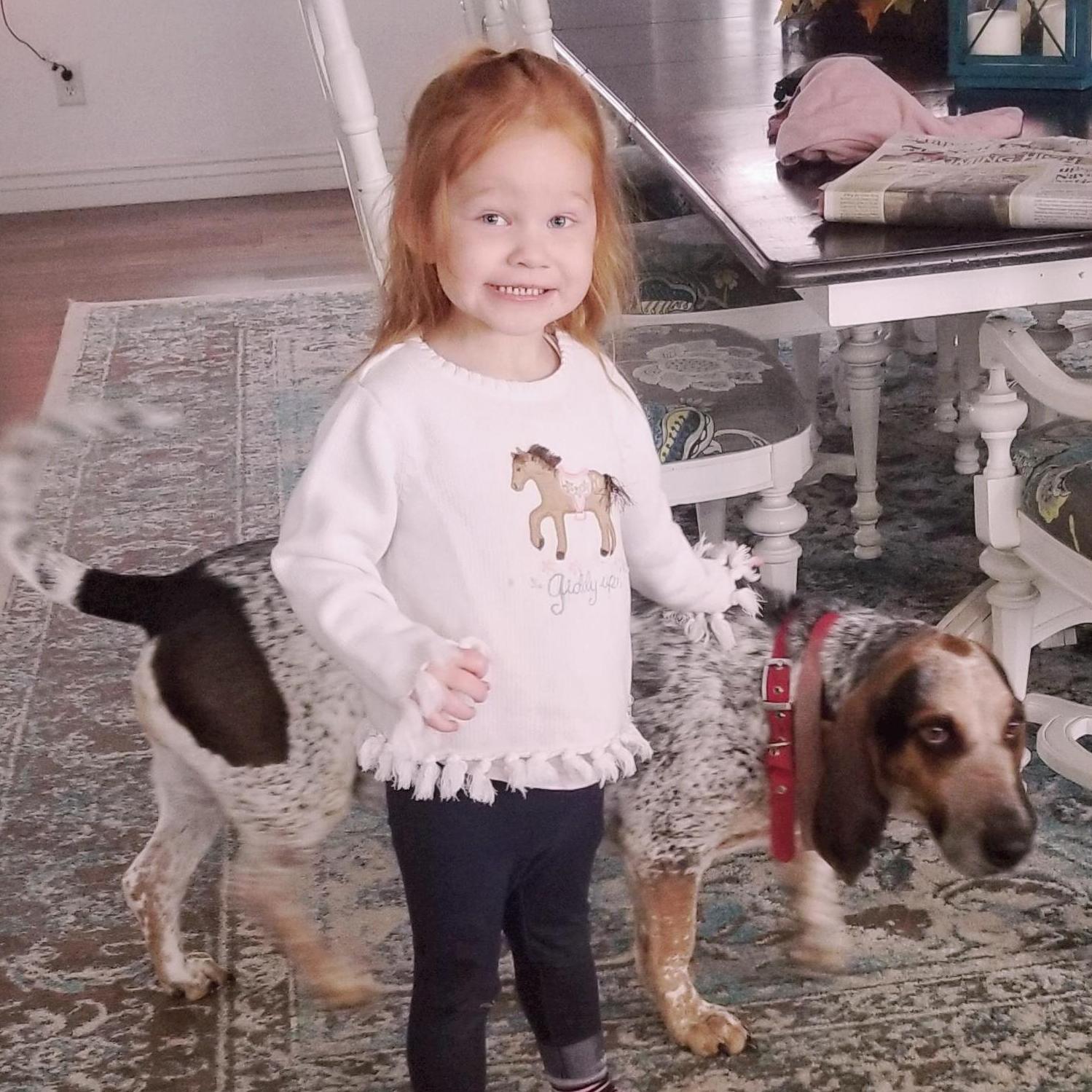 Emma and Snoop at Thanksgiving 2019