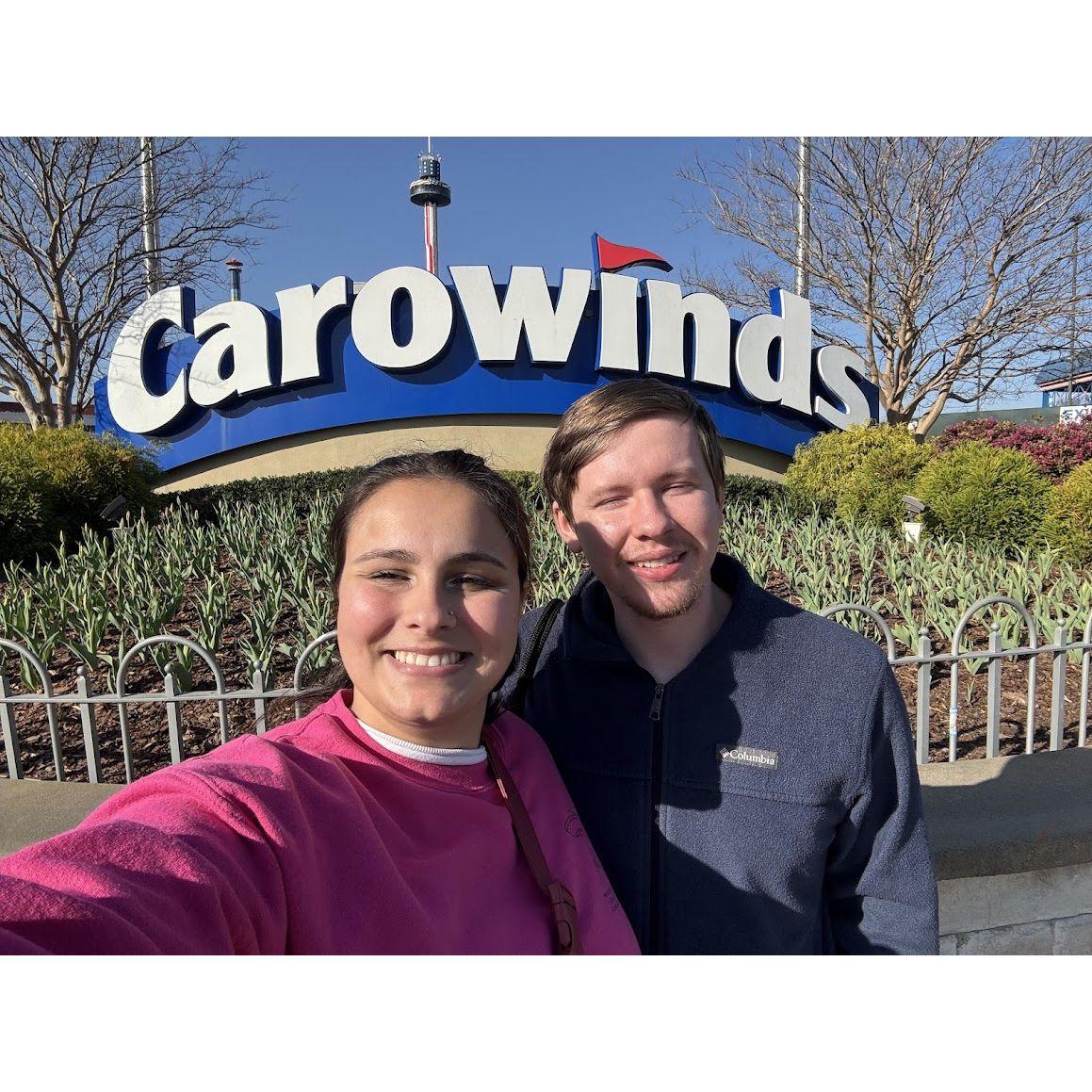 Carowinds! Myles favorite place.