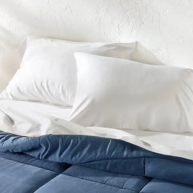 King 400 Thread Count Rayon from Bamboo Pillowcases White - Casaluna™