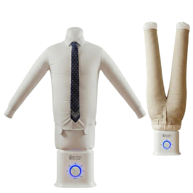 Brother's Dresser Automatic Ironing Machine, Air Iron for Clothes, Hands Free Wrinkle Remover - Automatic Hot Air Dryer, Auto Ironing Machine - Irons Shirts and Pants Easily and Conveniently