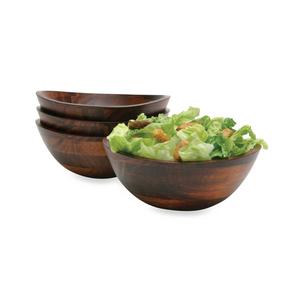Lipper International Wavy Rim Bowls in Cherry (Set of 4)