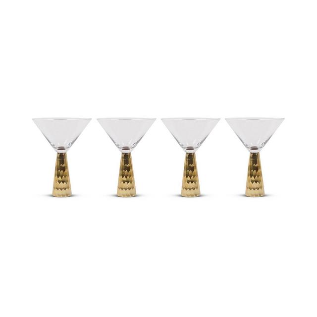 Hammered Martini Glass Set Of 4