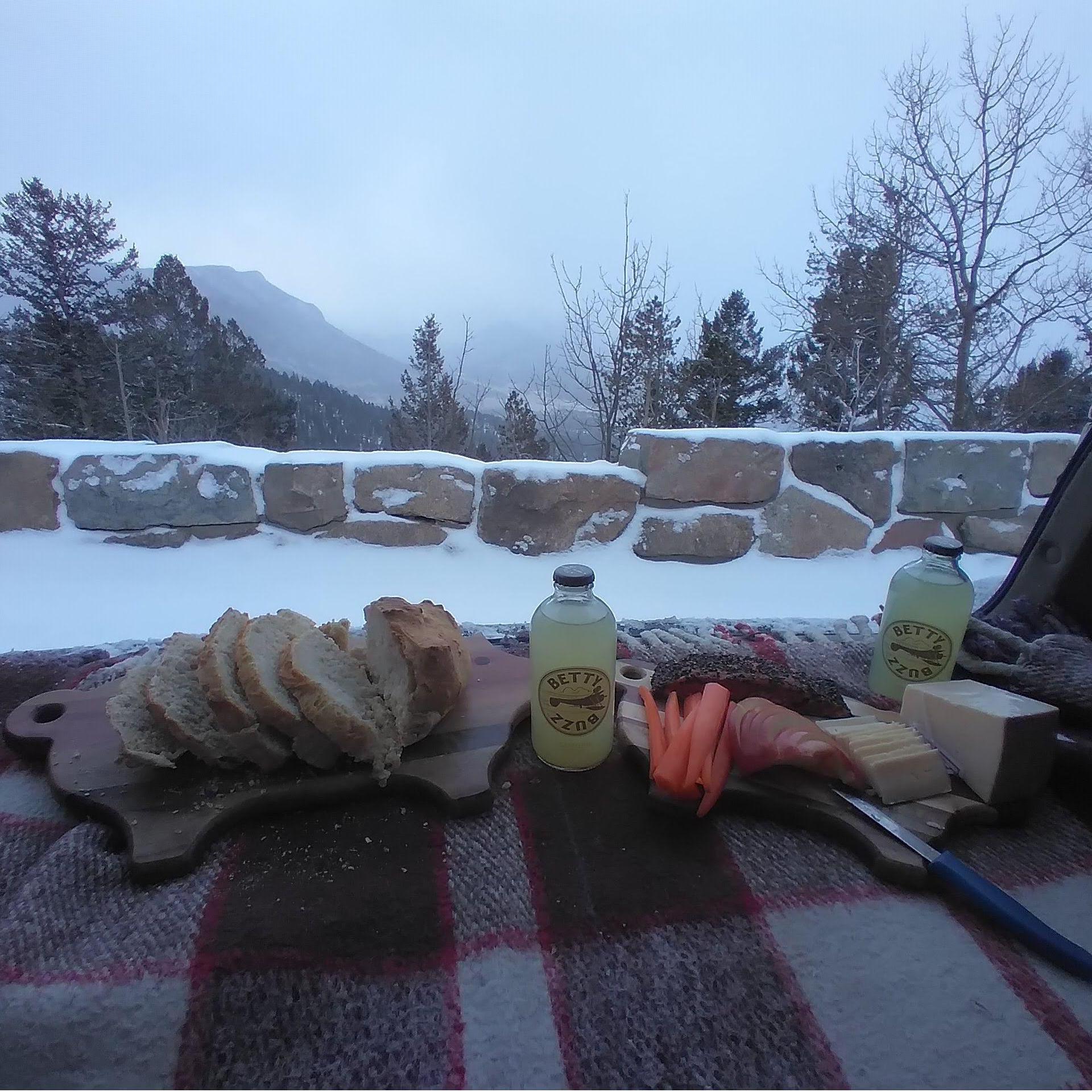 Celebrated 2 months of dating at Rocky Mountain Nat'l Park... got snowed out and stayed anyway!
