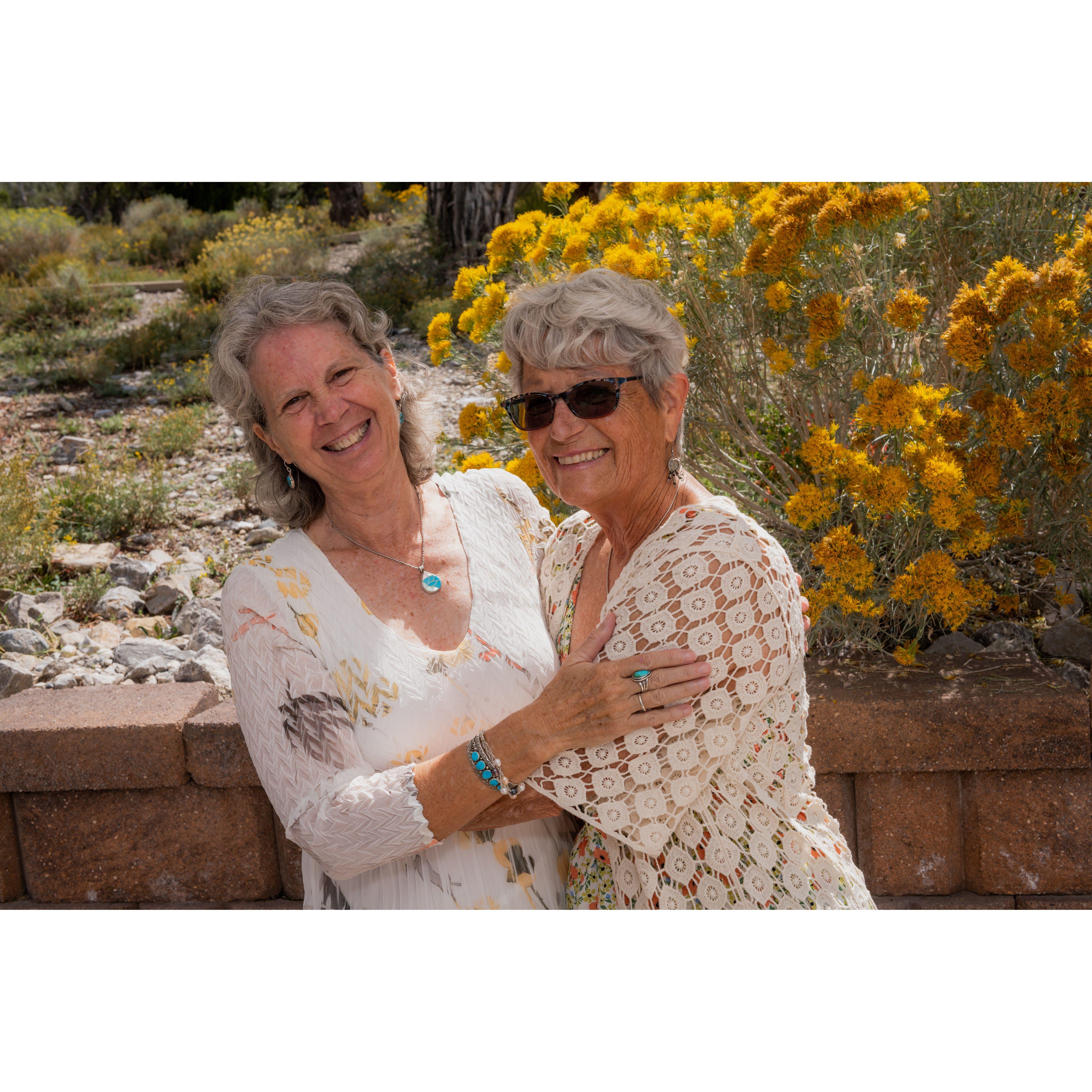 Anne and Tiaga (Sean's godmother) enjoying a moment together before the wedding.