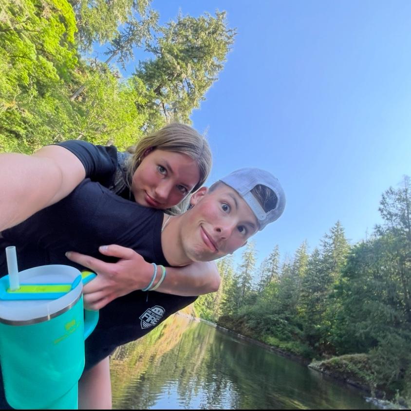 We saw an otter swim across the river shortly after this was taken. He carried me across the water to get to the car and he was terrified it was gonna come back 😂