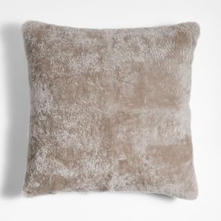 Malmo Shearling Square Throw Pillow Cover