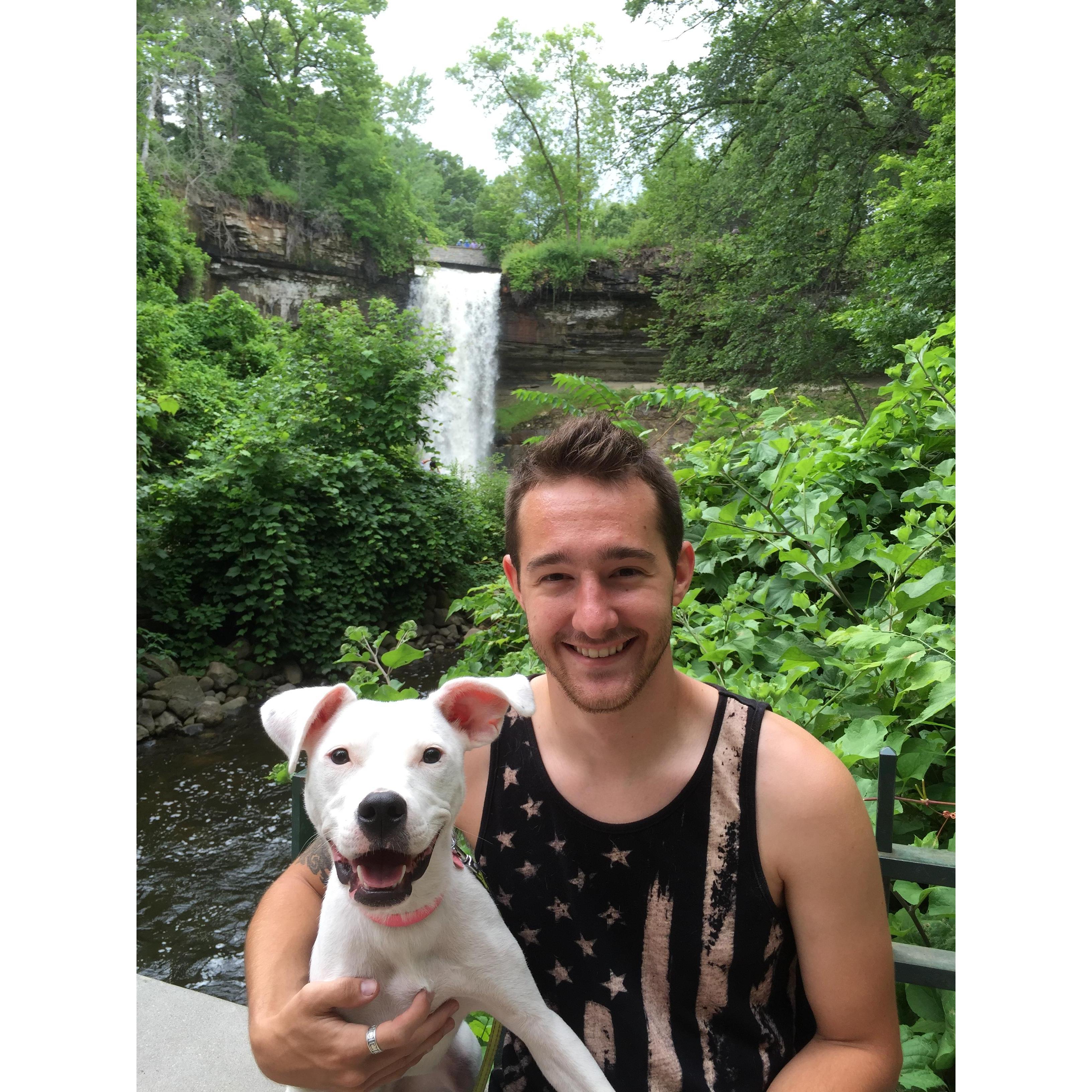 What a pair :) Minnehaha falls, 2016