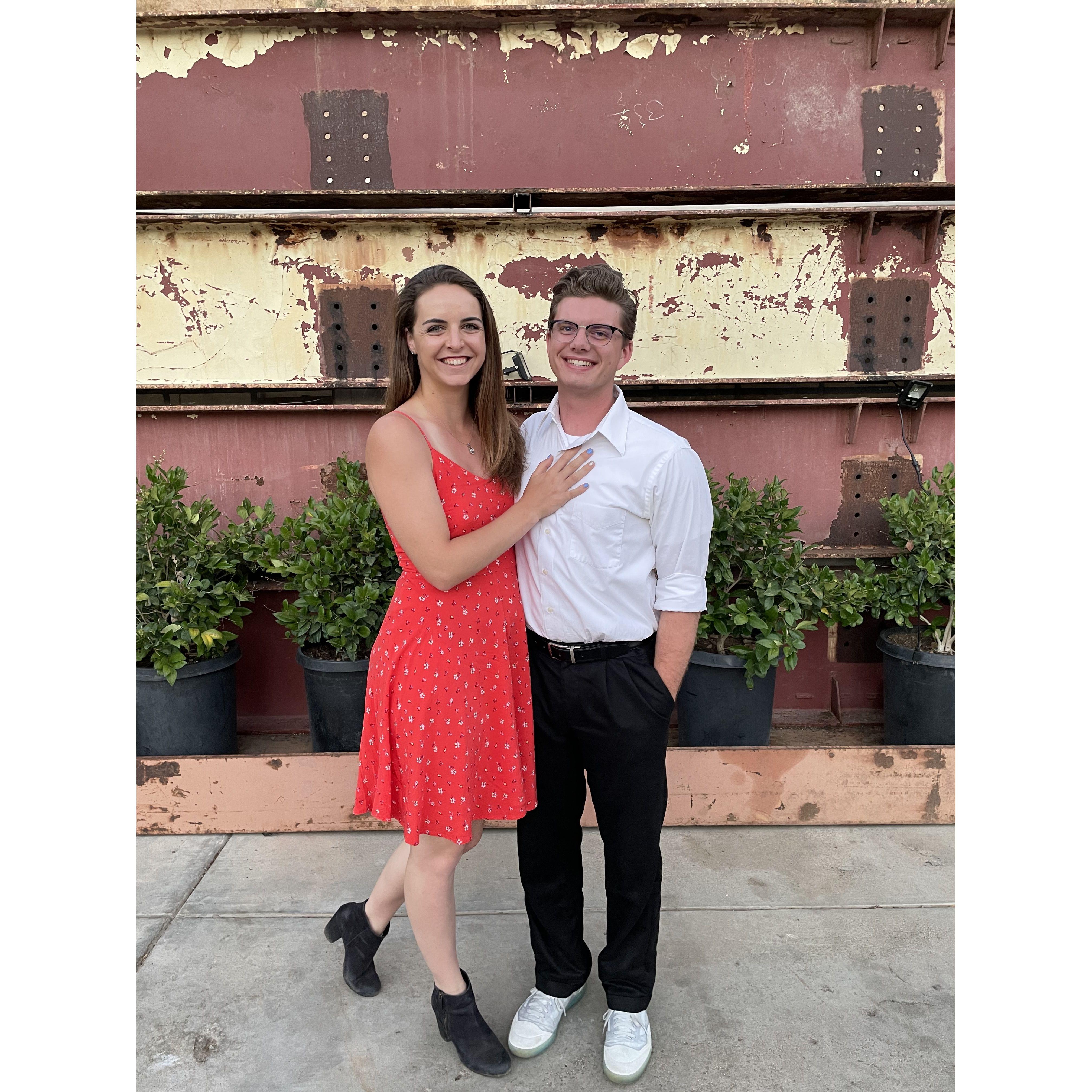 June 25, 2021 Starting to attend weddings together.