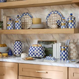 Royal Check Stainless Steel Electric Kettle