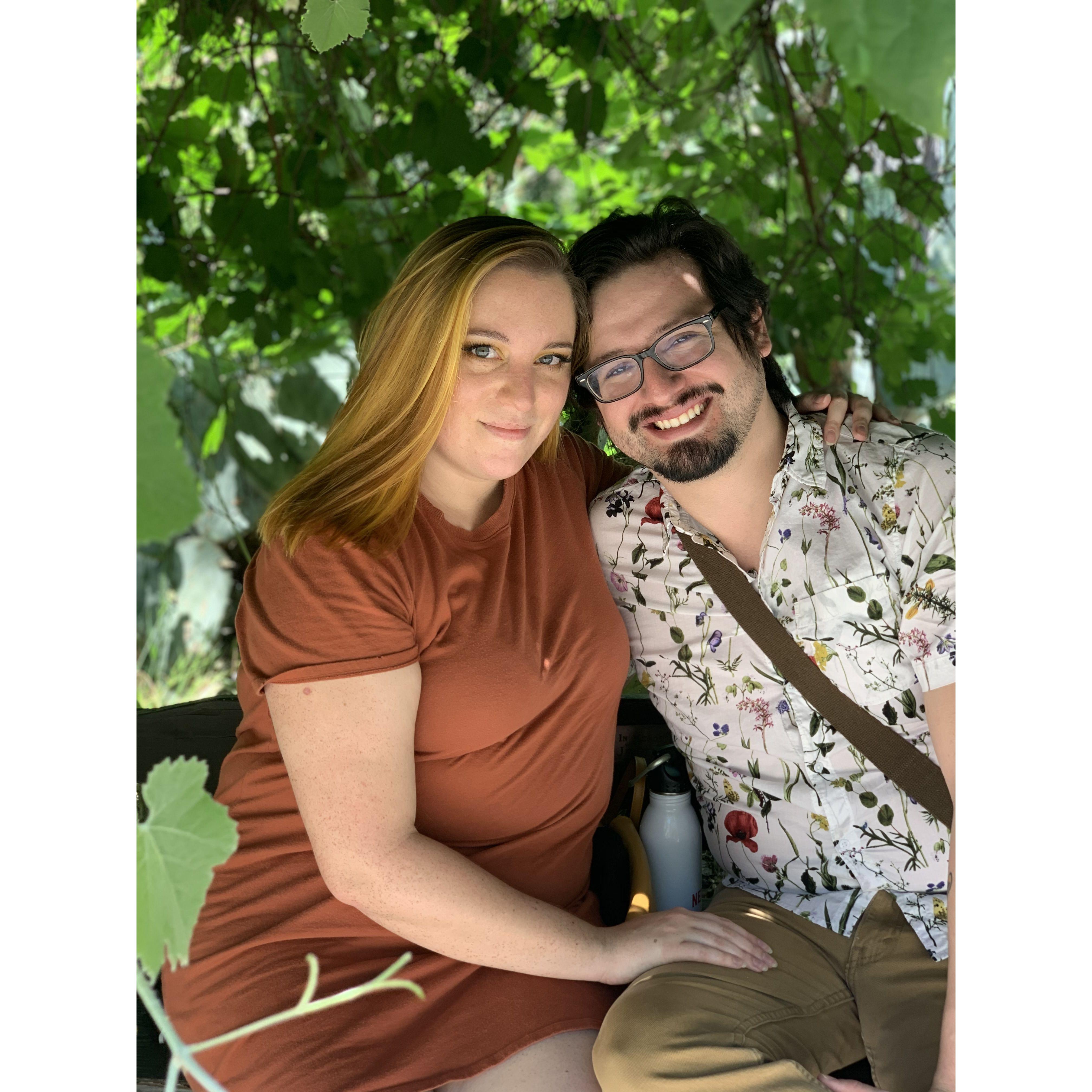 Celebrating our 3rd anniversary (& surviving the early pandemic days) at Descanso Gardens