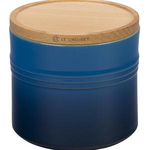 Le Creuset of America - Le Creuset 5 Stoneware 1/2" Canister with Wood Lid, 1 1/2 quart, Marseille