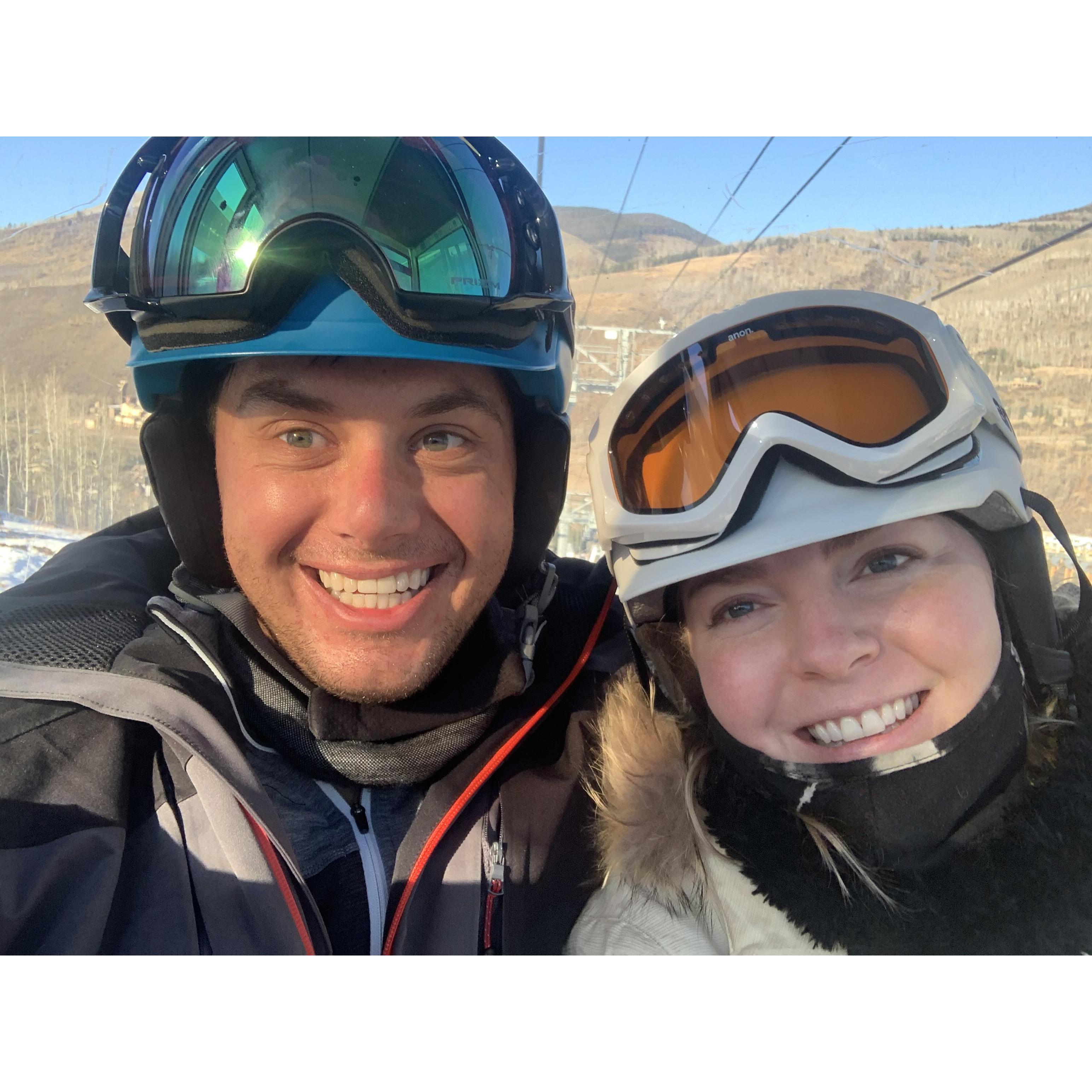 Skiing Vail.