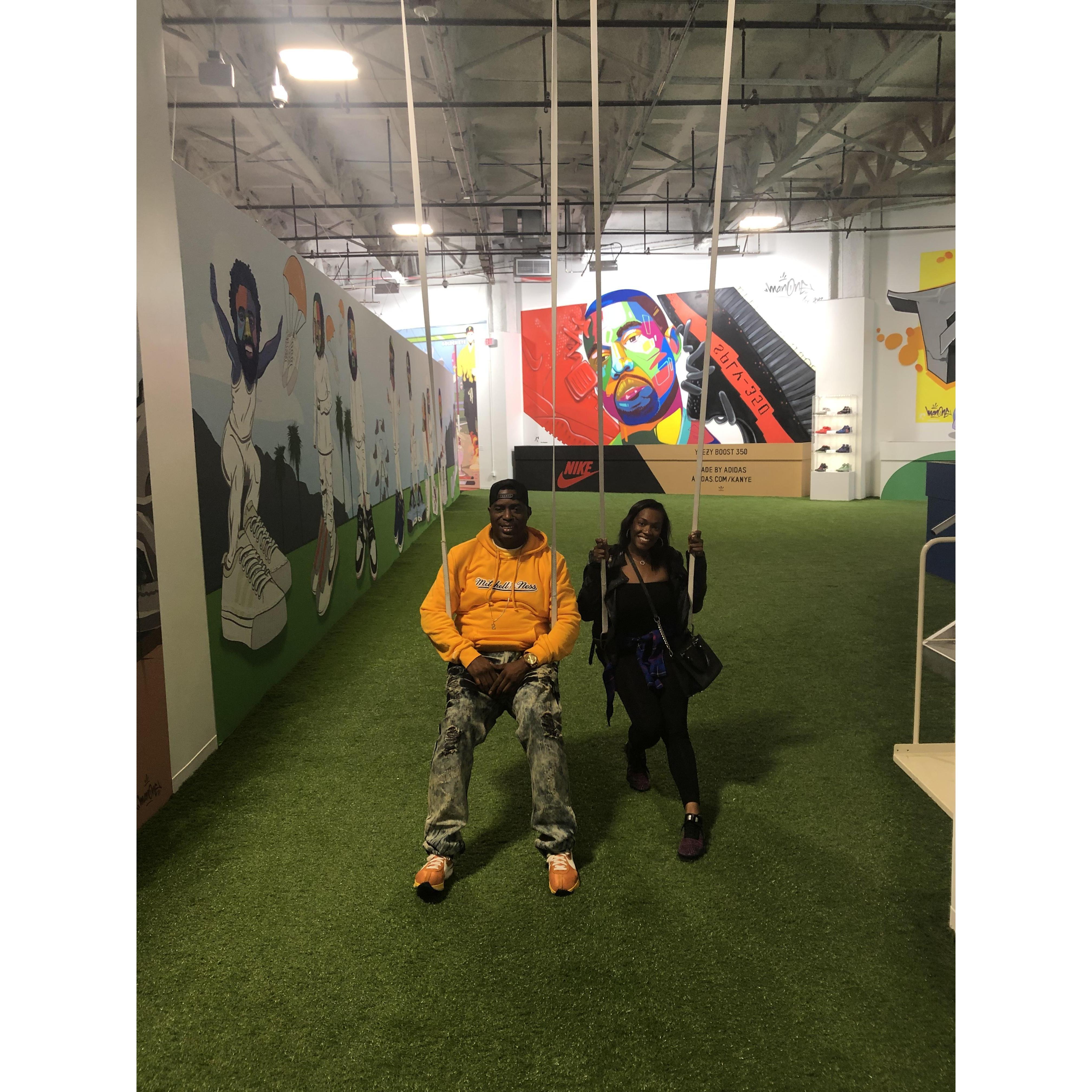 Date night at Sneakertopia
