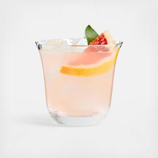 Lucia Optic Double Old Fashioned Glass, Set of 4