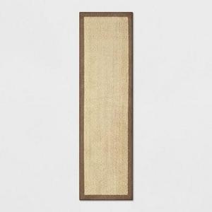 2'X7' Tufted Runner Washable Rug Solid Tan - Threshold™