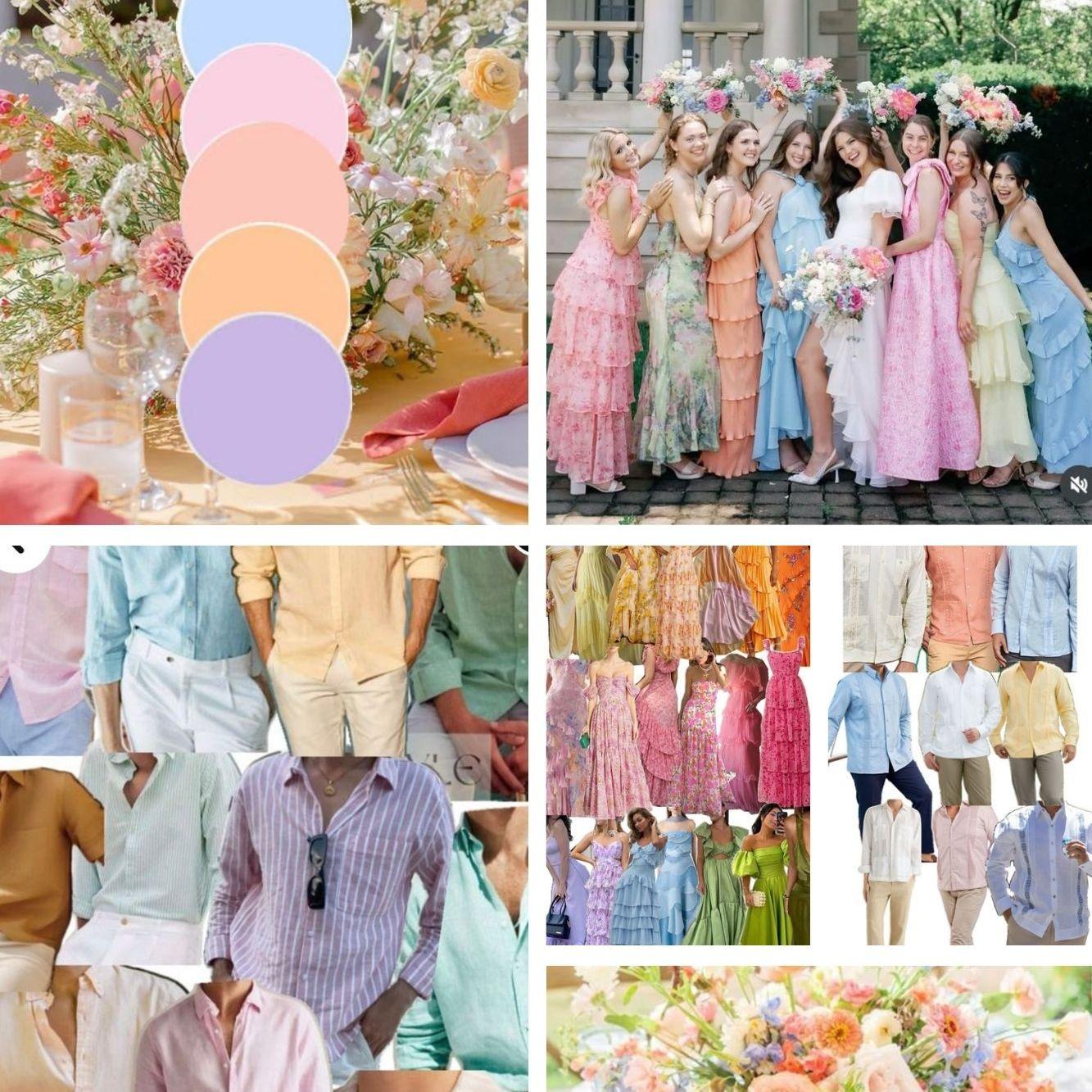 Semi-Formal Spring Pastels (May 28th - Wedding Ceremony & Reception)