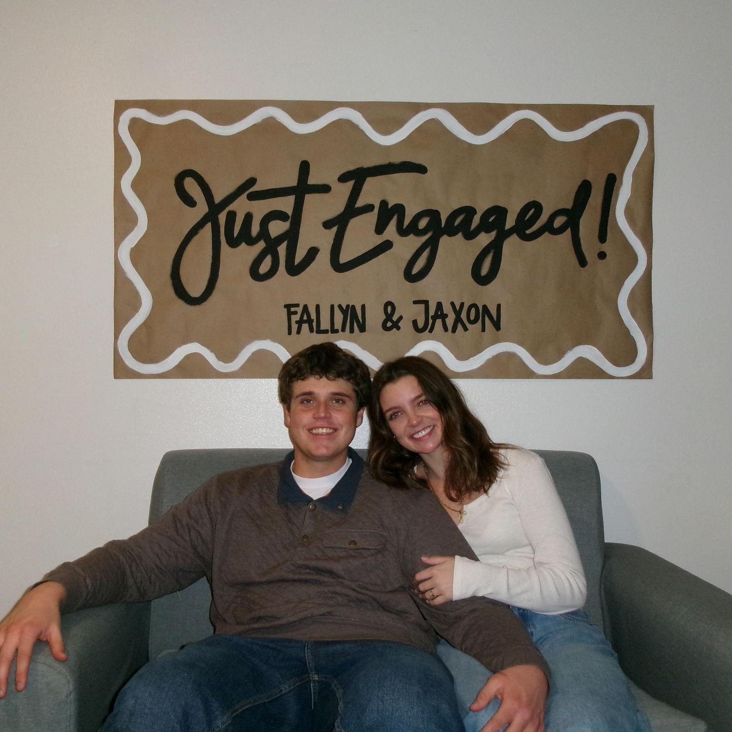 Provo, Utah at their surprise engagement party thrown by their friends!