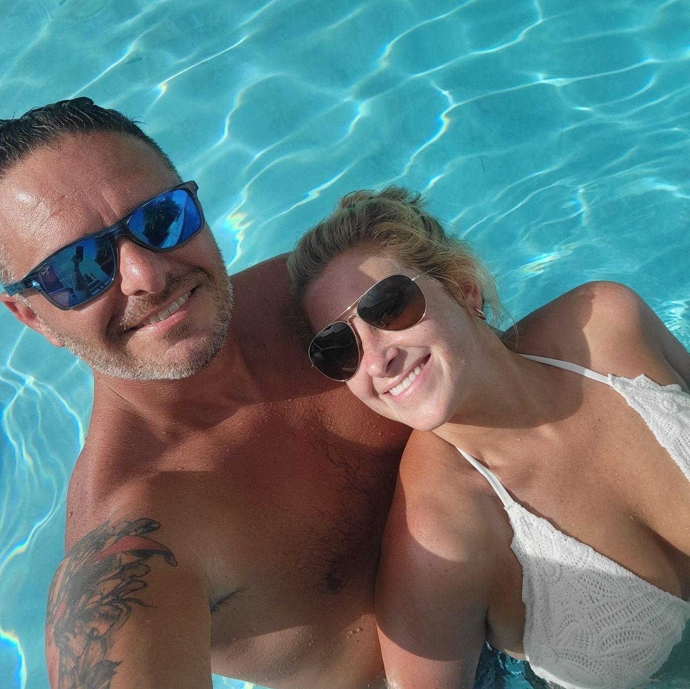 Our Airbnb pool in Puerto Rico!