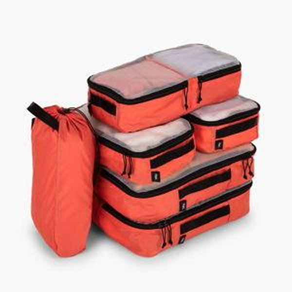 6-Piece Packing Cube Set - Red