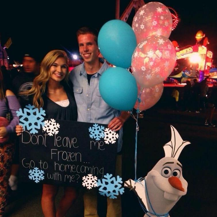 The start of Jakes's elaborate proposals! Homecoming  2014!