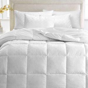 Dream Comfort by Martha Stewart Collection Medium Weight Down Alternative Full/Queen Comforter, 350 Thread Count 100% Cotton Cover, Created for Macy's